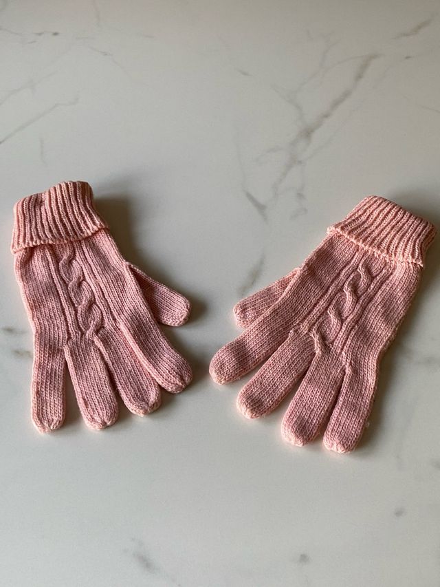 Guanti rosa per ragazza