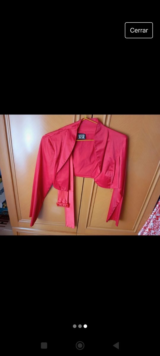 Vestido corto palabra de honor