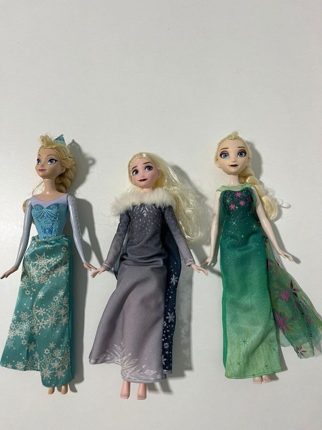 Set 3 princesas Elsa Frozen