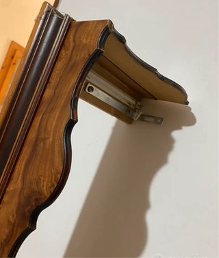 bastone tende doppio binario legno radica di noce