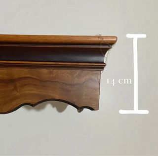 bastone tende doppio binario legno radica di noce