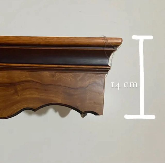 bastone tende doppio binario legno radica di noce