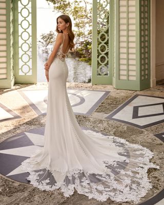 Vestido novia Setien de Aire Barcelona 2024