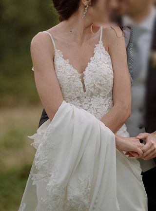 Vestido novia Setien de Aire Barcelona 2024
