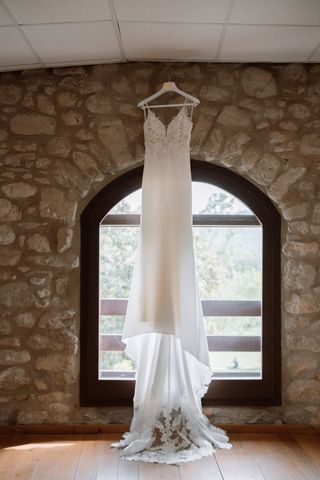Vestido novia Setien de Aire Barcelona 2024