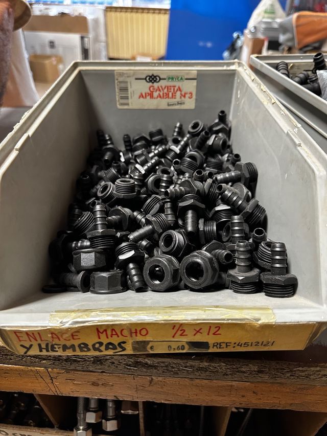 Material riego goteo 12 mm