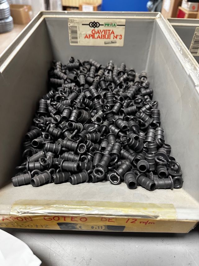 Material riego goteo 12 mm