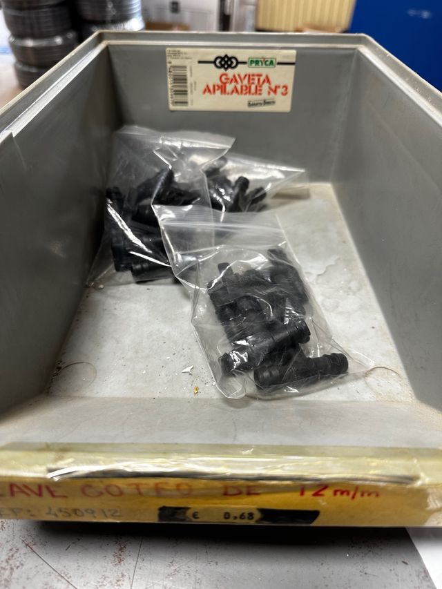 Material riego goteo 12 mm