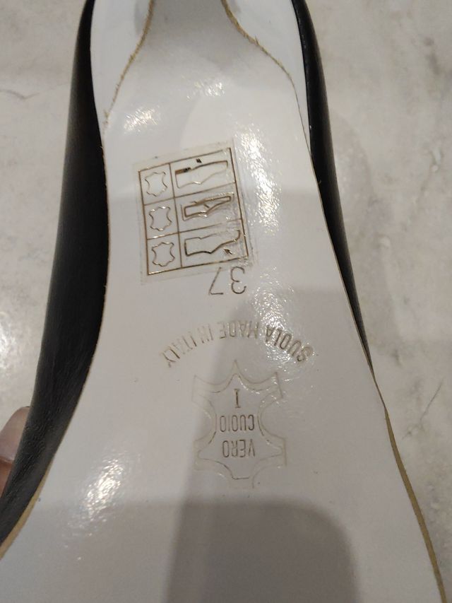 Décolleté bianco e nero donna misura 37