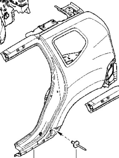 Conjunto aleta trasera DACIA Duster 4x4
