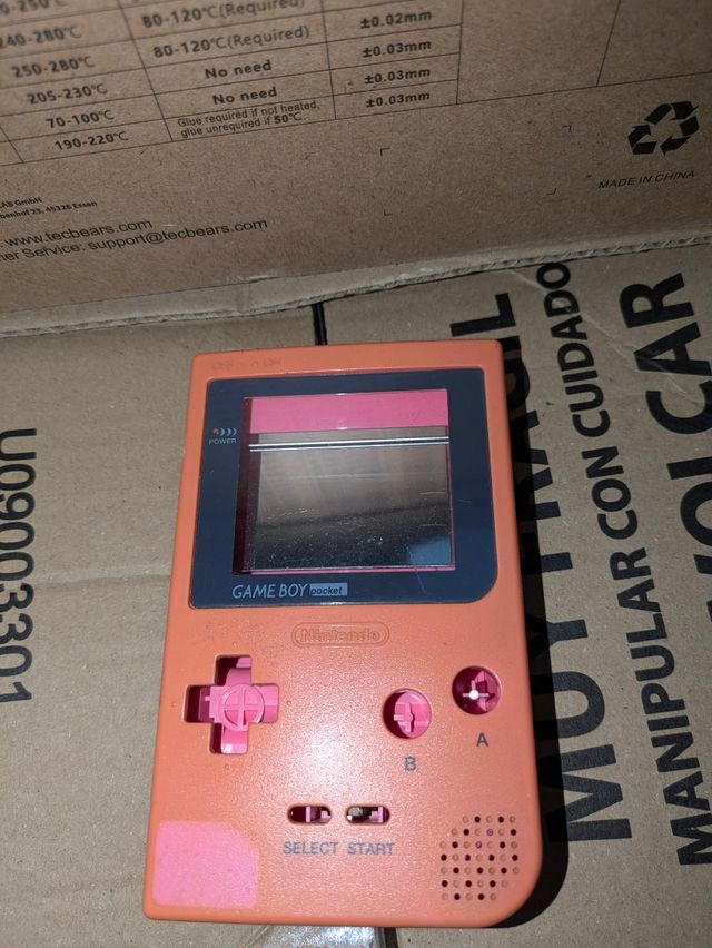 Carcasa Game boy pocket rosa