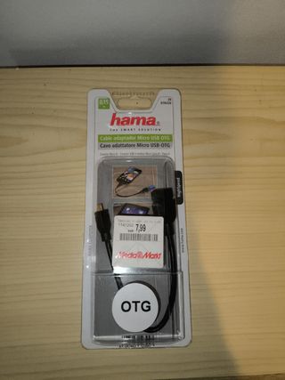 Cable adaptador Micro USB OTG HAMA