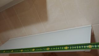 Estanterías de cristal traslúcido blanco