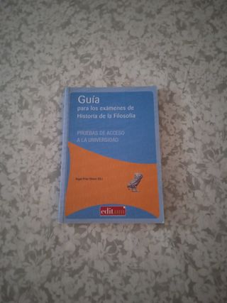 Libro filosofía  prueba de acceso .