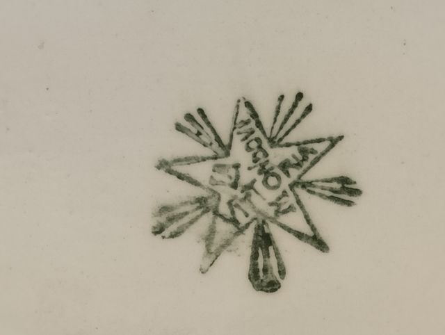 Piatto ovale ceramica bianca Mondovì La Vittoria