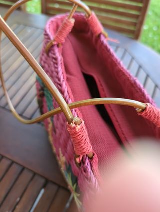 Borsa di paglia vintage