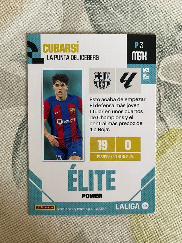 Cromo firma Cubarsí MGK