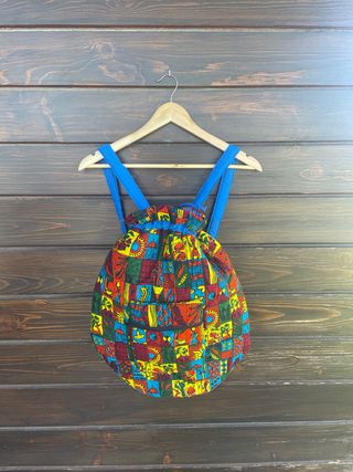 Mochila estampada saco africano