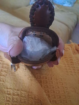 Monedero Llavero Tortuga piel.