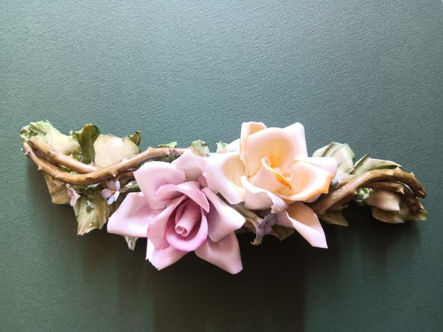 Rose porcellana Capodimonte Vintage