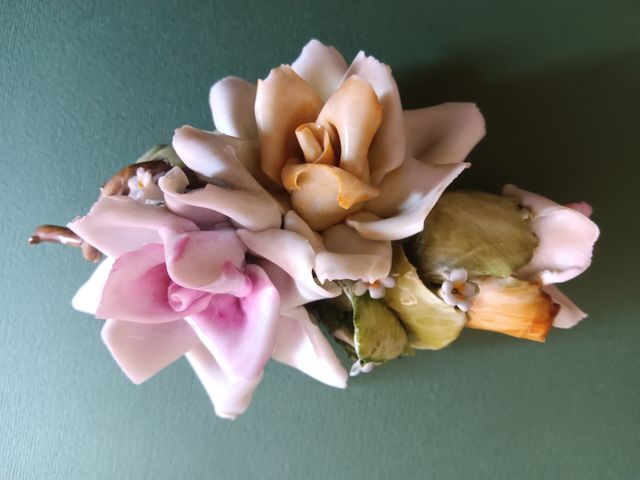 Rose porcellana Capodimonte Vintage