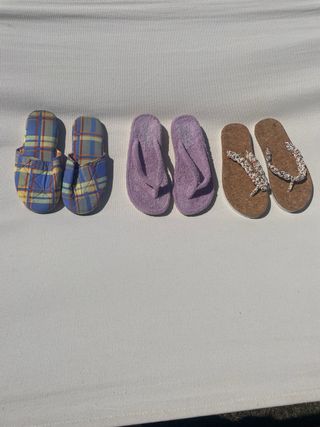 Lote zapatillas de casa