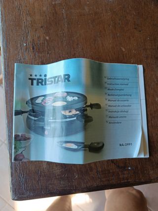 Parrilla Tristar en su caja 