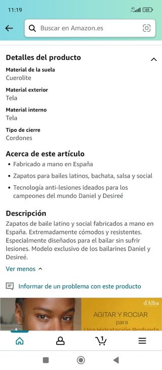Zapatos de baile salsa/bachata