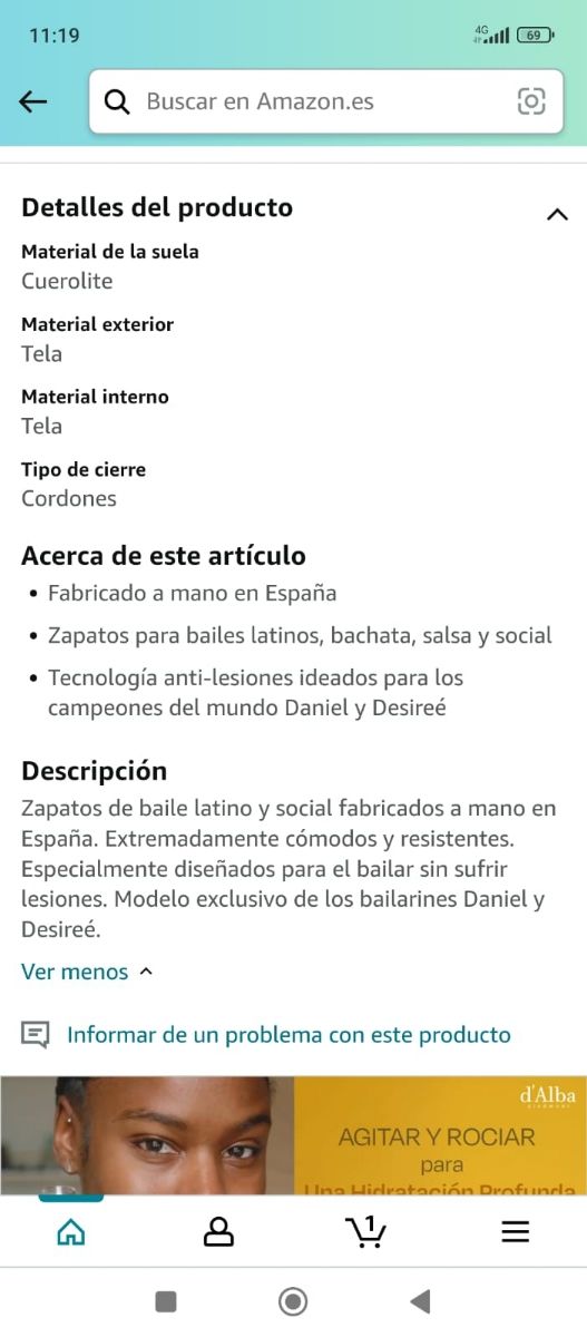 Zapatos de baile salsa/bachata