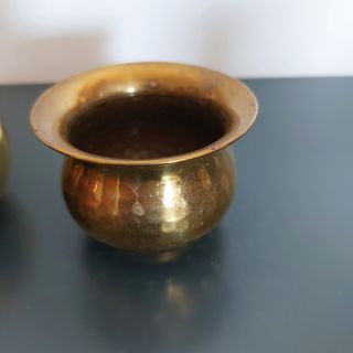 Set 2 portavasi ottone