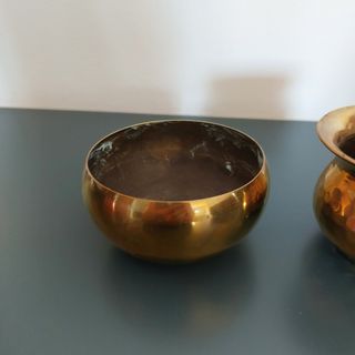 Set 2 portavasi ottone