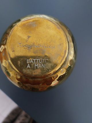 Set 2 portavasi ottone