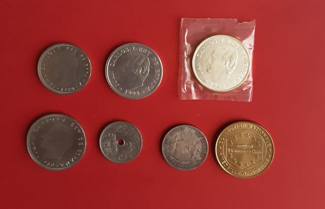 Monedas 2000 pesetas 100 y 50 ptas......