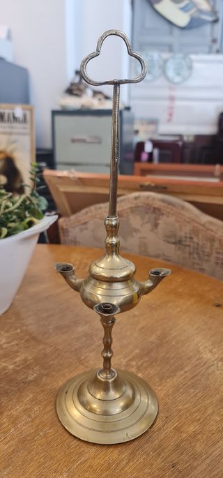 Lampara de aceite de 3 velones