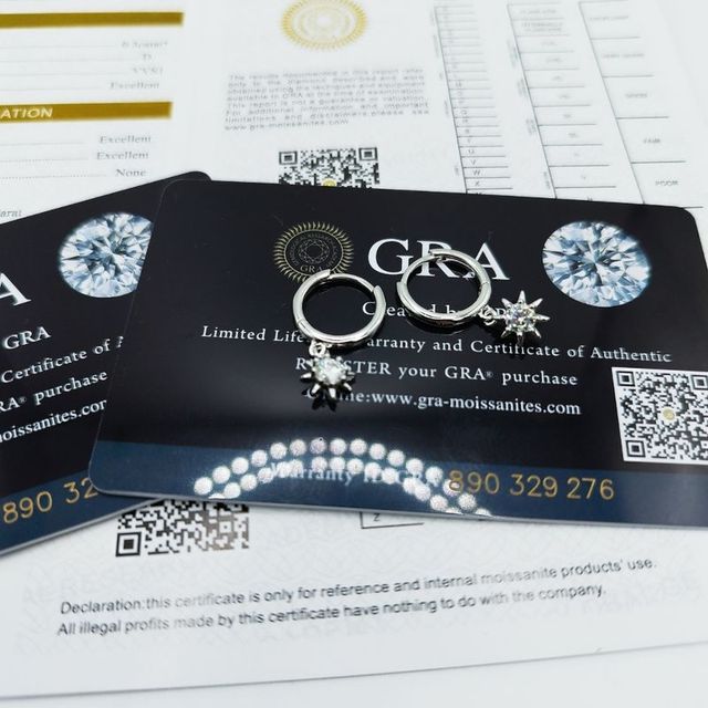 Pendientes plata rodiada.