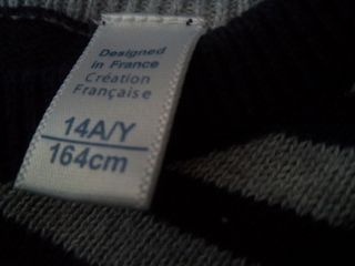 Jersey rayas okaidi para niño talla 14 años