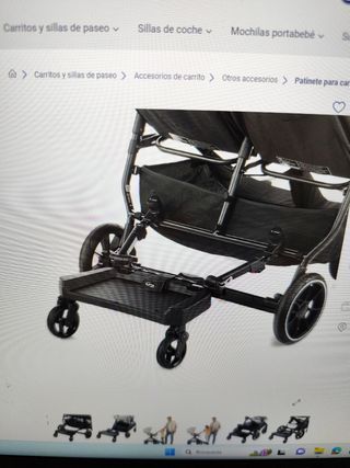 Patinete plataforma para carrito Jane go up