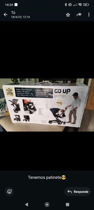 Patinete plataforma para carrito Jane go up