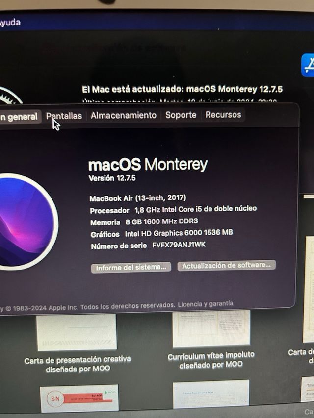 Macbook Air 13 2017 da 128 GB