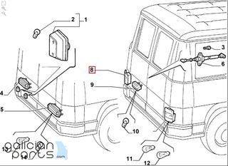 Faro trasero izq. Fiat Ducato (90-94) Citroën C25