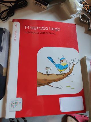 Libros lectura  catalán letra lligada