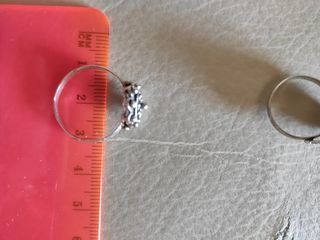 Anillo de plata botón charro, antiguo