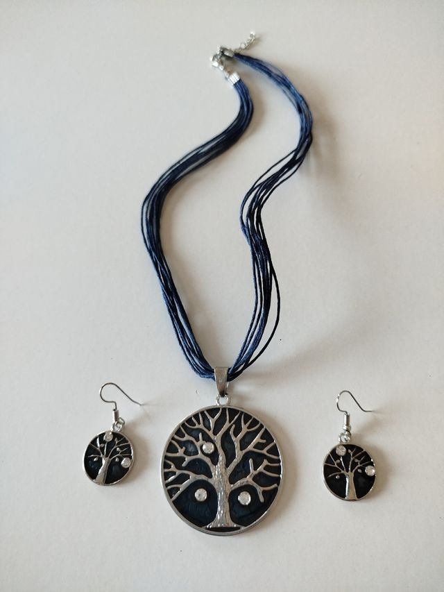 Conjunto de fio e brincos