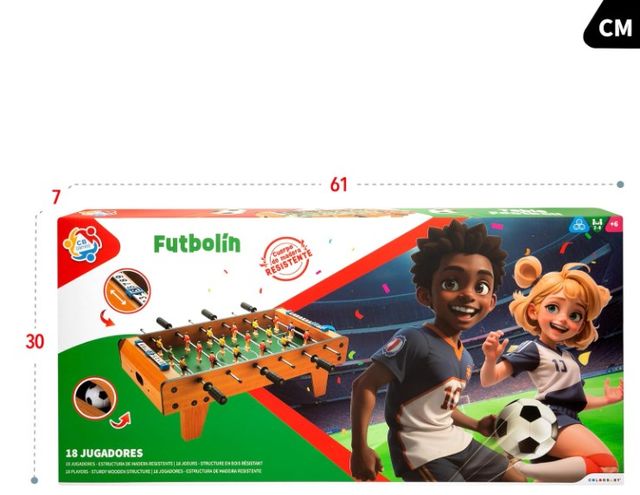 Futbolín mesa madera resistente NUEVO a estrenar