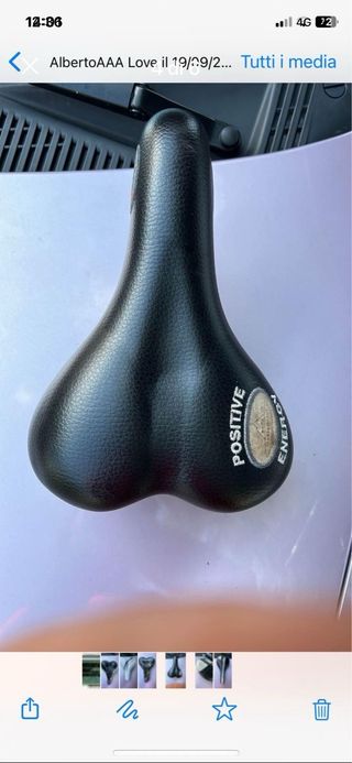 Sella uomo city bike nera