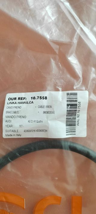 Audi A8 D2 cables de freno