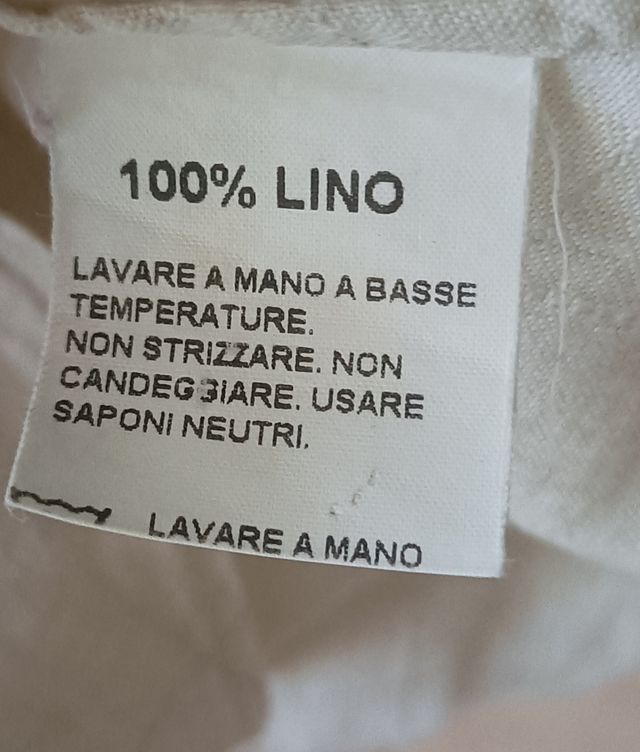 Camisa vintage en 100% lino hombre manga corta