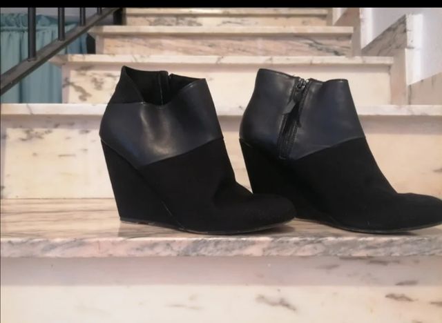 Bershka botines con cuña de mujer