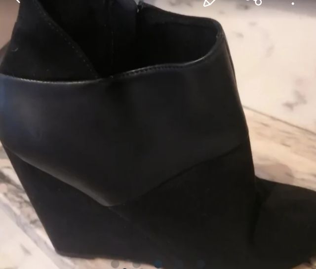 Bershka botines con cuña de mujer