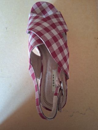 Sandalias cuña plataforma esparto n.39 "Corina"